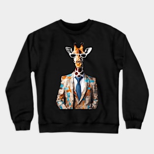 Dapper Giraffe Elegance Crewneck Sweatshirt